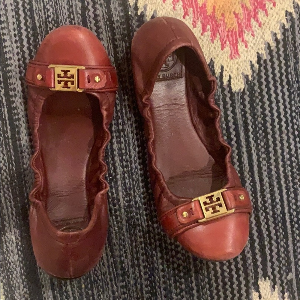 Tory Burch Flats RED-Gently Used